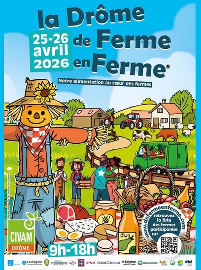 ferme en ferme Drôme hebergement vacances famille hôtel chambre séjour